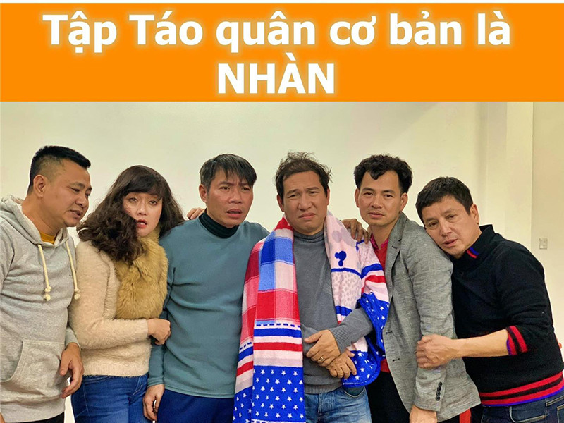 Vân Dung chia sẻ ảnh hậu trường kèm lời chú thích hài hước: "Tập Táo quân cơ bản là nhàn".