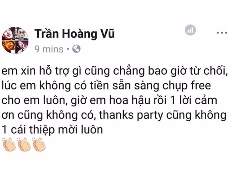 Năm 2018, khi đăng quang Hoa hậu Chuyển giới Quốc tế, Hương Giang Idol cũng bị tố vô ơn. Người tố là nhiếp ảnh gia Milor Trần. Ảnh: VTC