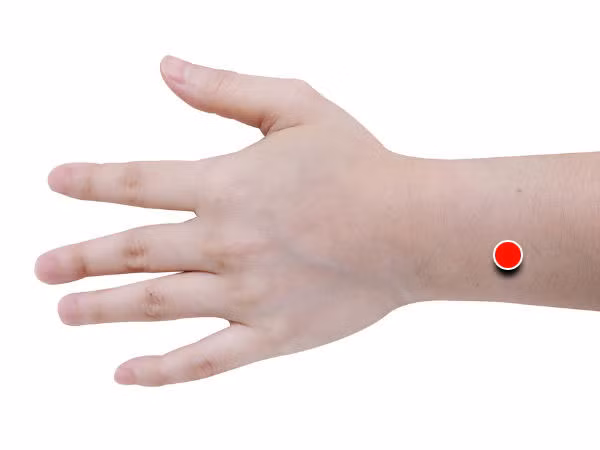 Cổ tay. Dùng tay ấn vào điểm này cũng có thể giúp tăng cường hệ miễn dịch và giảm căng thẳng.