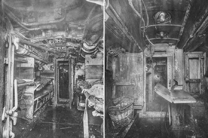 Giường ngủ của thủy thủ (bên trái) và không gian của thủy thủ (bên phải). Ảnh: RHP.