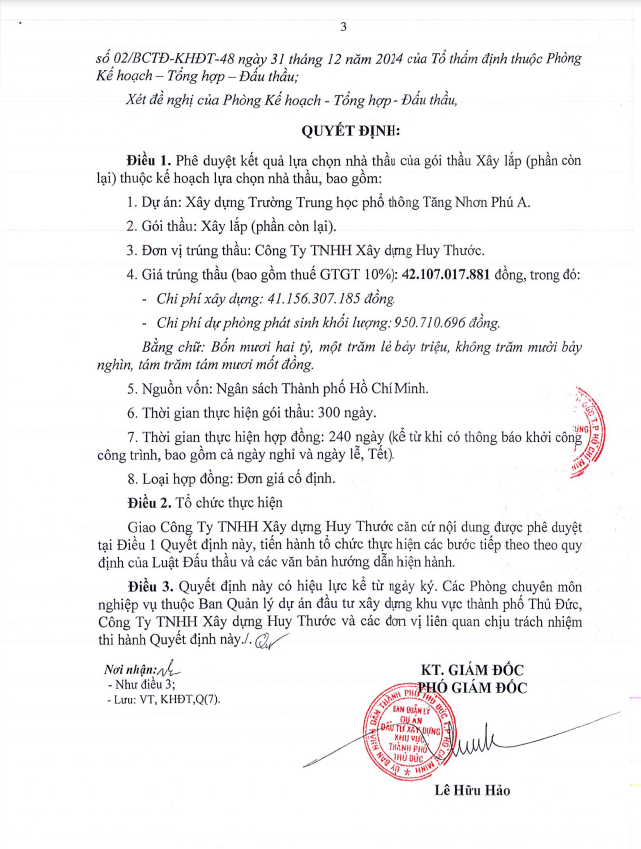 TP HCM: Vượt qua 2 đối thủ, Huy Thước trúng gói xây lắp trường Tăng nhơn Phú A - Hình 3 TP HCM: Vuot qua 2 doi thu, Huy Thuoc trung goi xay lap truong Tang nhon Phu A-Hinh-3
