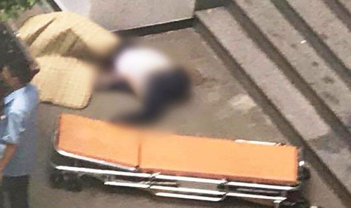 Hiện trường nơi phát hiện nữ sinh viên năm 2 tử vong tại Trường ĐH Công nghiệp TP HCM.