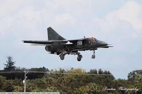 Những chiếc MiG-23 đầu tiên đến nước Mỹ là từ Ai Cập vào giữa những năm 1970, khi Cairo thay đổi chính sách ngoai giao từ thân Liên Xô sang "hướng Tây" và đã bàn giao cho Washington ít nhất 12 tiêm kích thuộc các phiên bản MiG-23MS và MiG-23BN.