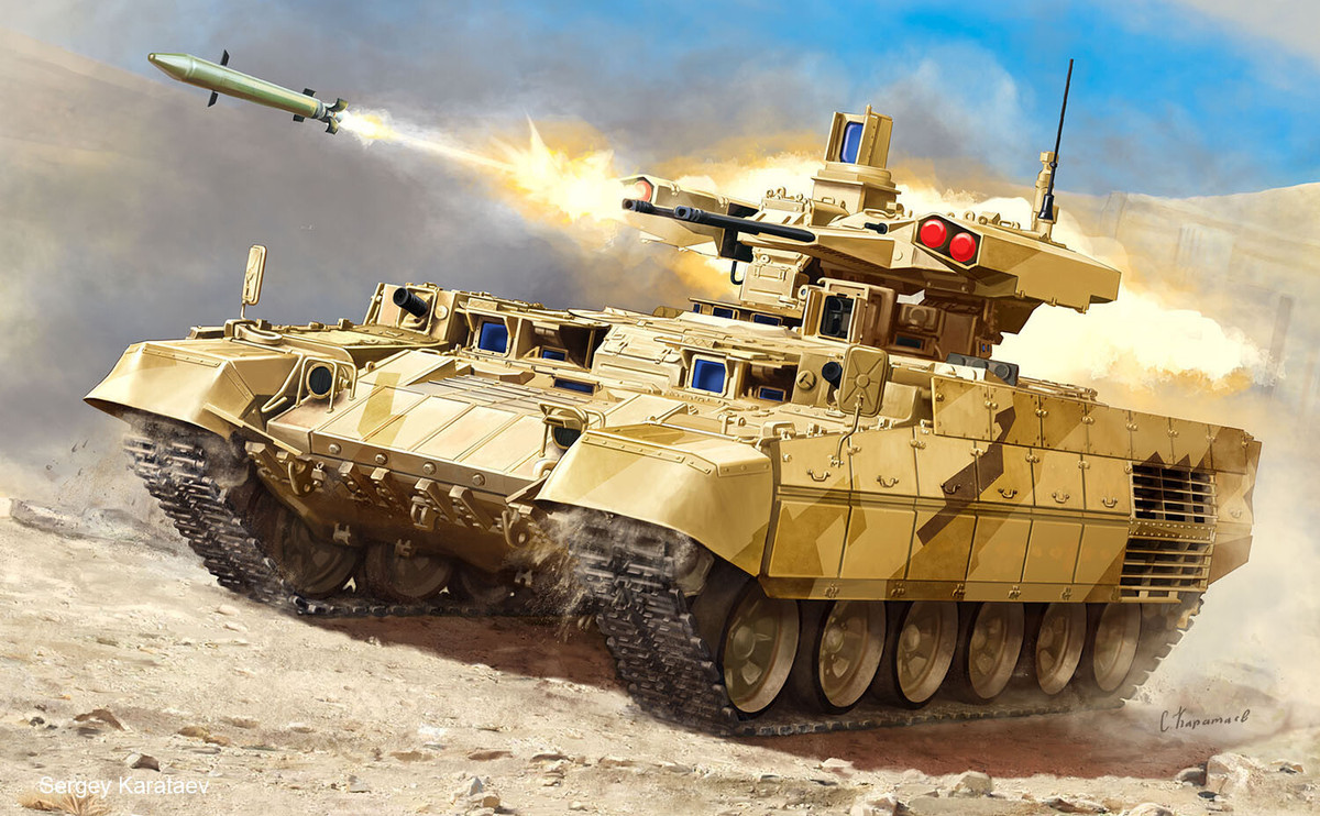 Cùng với vũ khí chính là cặp nòng pháo kể trên, xuất hiện trên “Kẻ huỷ diệt” còn là các tên lửa chống tăng thông minh với dẫn đường chuẩn xác, các tên lửa chống tăng được dự kiến sử dụng sẽ là những loại hiện đại nhất, mang hoả lực cao.