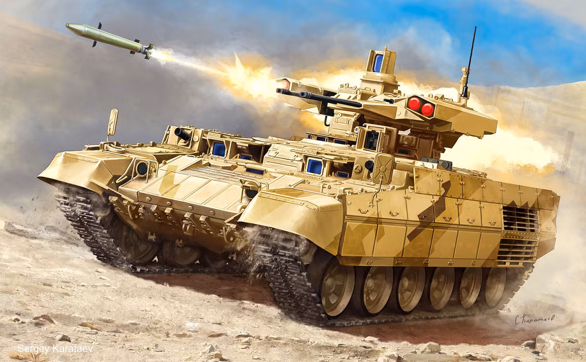 Cùng với vũ khí chính là cặp nòng pháo kể trên, xuất hiện trên “Kẻ huỷ diệt” còn là các tên lửa chống tăng thông minh với dẫn đường chuẩn xác, các tên lửa chống tăng được dự kiến sử dụng sẽ là những loại hiện đại nhất, mang hoả lực cao.