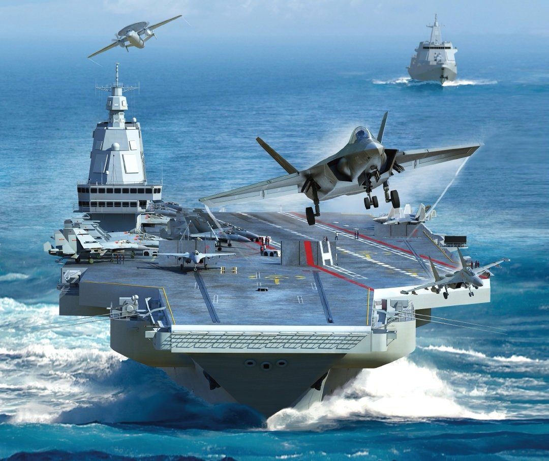 Có thể nói, với sự “lạc hậu” của Liêu Ninh và Sơn Đông, việc có “đàn em” thế hệ mới như Type 003 xuất hiện là một việc rất đáng để mong chờ, và chắc chắn cũng sẽ đem lại nhiều lợi thế hơn cho Hải quân Trung Quốc trong công cuộc cạnh tranh chiến lược với Hải quân Mỹ. Nguồn ảnh: Sina.