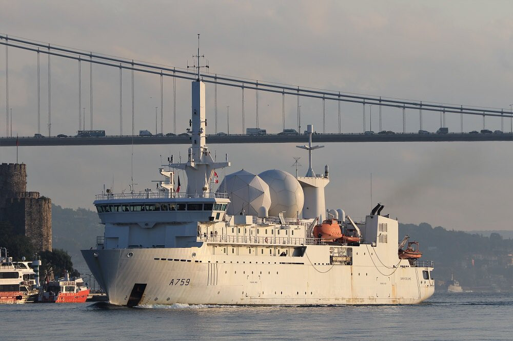 Pháp cũng từng điều tàu hải quân qua eo biển Đài Loan, nhưng thường sử dụng tàu hộ vệ tên lửa, thay vì tàu do thám như Dupuy de Lôme.