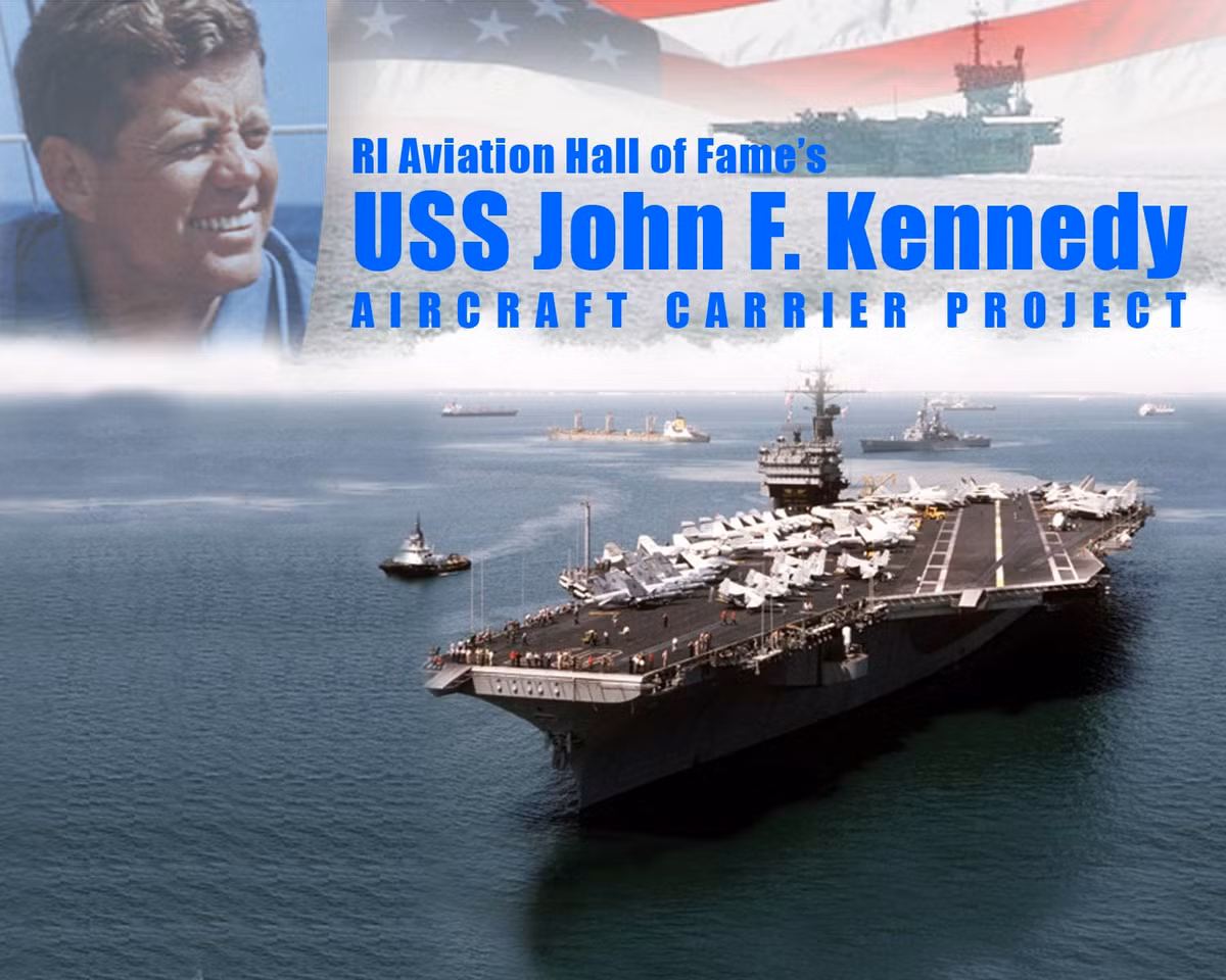 Đây là tàu sân bay chạy năng lượng thông thường cuối cùng của Hải quân Mỹ, và cũng là tàu chiến đầu tiên được đặt theo tên vị Tổng thống thứ 35 của Mỹ, John F. Kennedy, và còn có biệt danh là "Big John". 