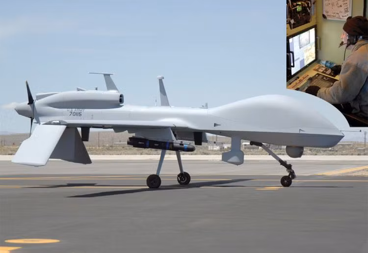 Loại UCAV này được thiết kế với chiều dài thân là 8.53m, sải cánh của nó rộng 17m và chiều cao là 2.1m. Với kích thước này, MQ-1C Grey mang tải trọng tối đa đạt hơn 1,6 tấn.