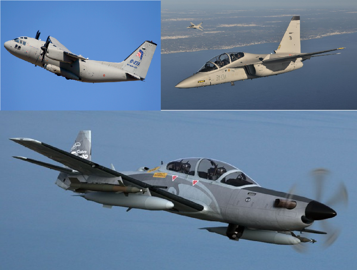 Một loạt các thiết bị quân sự mới đã được xuất hiện trong lễ duyệt binh năm nay, bao gồm máy bay cường kích A-29 Super Tucano của Brazil, máy bay vận tải C-27J Spartan của Ý và máy bay chiến đấu M-346 của Turkmen.