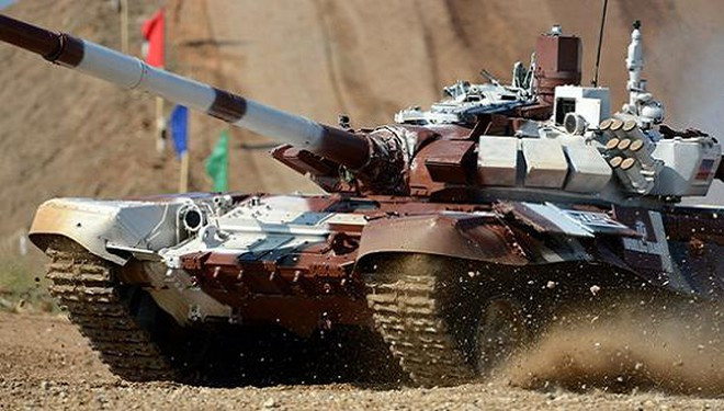 Mẫu xe tăng chủ lực T-72B3M đã lần đầu tiên xuất hiện trước công chúng tại Giải Vô địch Thế giới Tank Biathlon 2014.