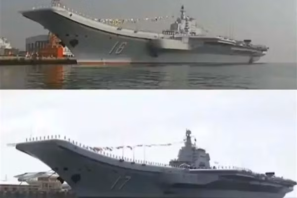 Bởi vì trái ngược với số lượng lớn các loại tàu trong biên chế, Trung Quốc hiện nay là chỉ sở hữu duy nhất 2 tàu sân bay kiểu cũ là Liêu Ninh và Sơn Đông, khi mà đây mới chính là loại tàu mà chứng tỏ được sức mạnh và uy nghiêm của quốc gia trên biển. Nguồn ảnh: Information.