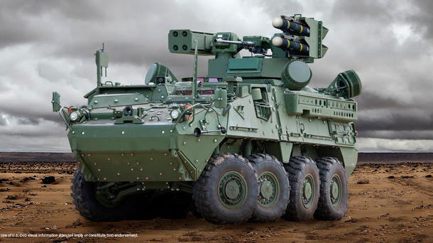 M-SHORAD là sự thay thế cho AN / TWQ-1 Avenger, một hệ thống phòng không tầm ngắn được gắn trên Humvee. Đương nhiên, M-SHORAD Stryker được bọc thép tốt hơn và được trang bị vũ khí tốt hơn để phù hợp khi chiến đấu cấp cao.