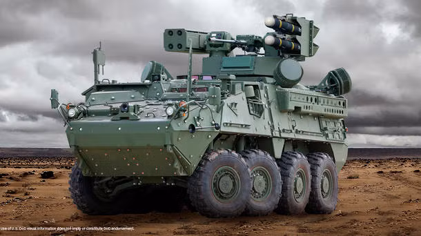 M-SHORAD là sự thay thế cho AN / TWQ-1 Avenger, một hệ thống phòng không tầm ngắn được gắn trên Humvee. Đương nhiên, M-SHORAD Stryker được bọc thép tốt hơn và được trang bị vũ khí tốt hơn để phù hợp khi chiến đấu cấp cao.