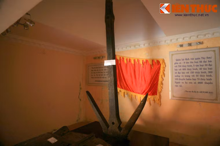 Chiến thắng Rạch Gầm - Xoài Mút được các sử gia ghi nhận như một trong những chiến công oach liệt trong lịch sử dựng nước và giữ nước của dân tộc Việt. Ảnh: Mỏ neo được tìm thấy tại vàm Trà Tân, nơi quân Xiêm đặt bản doanh.