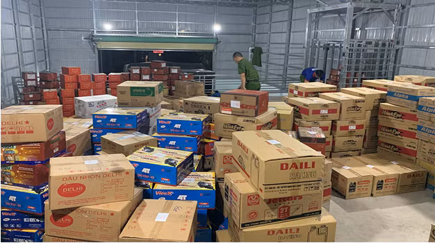 Kho hàng của Trần Trí Mãnh.