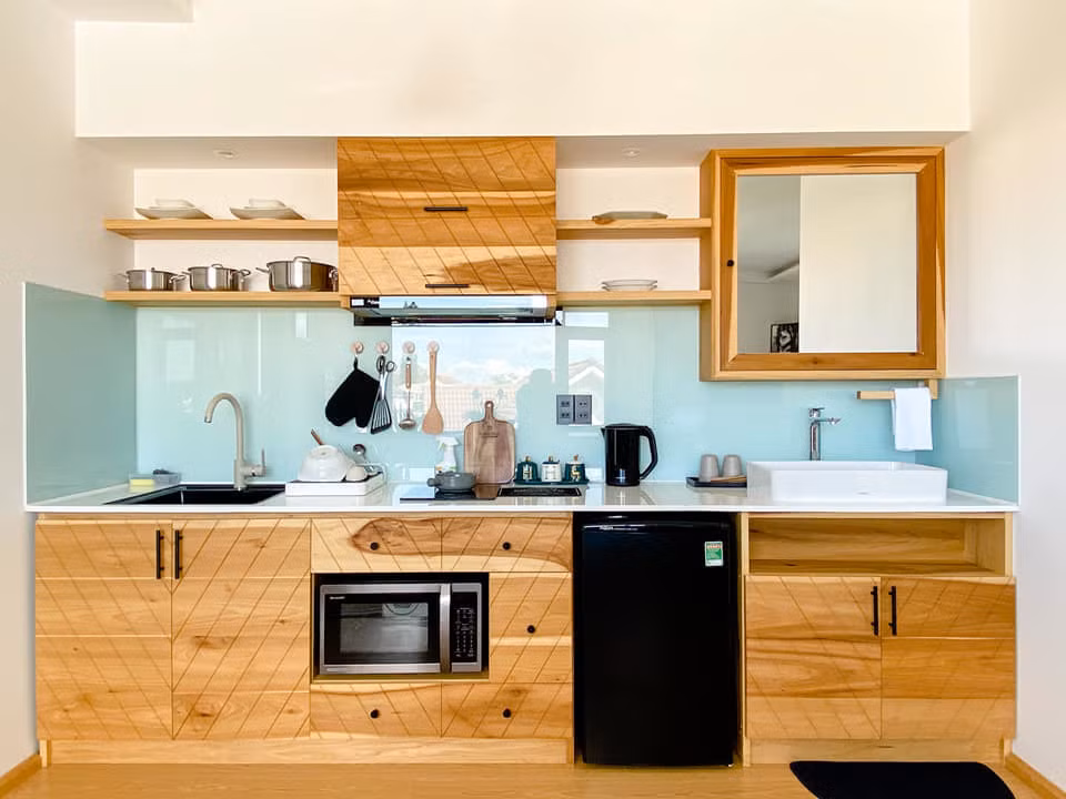 Nhung can ho sieu nho mang phong cach Muji day du tien nghi, xin nhu khach san