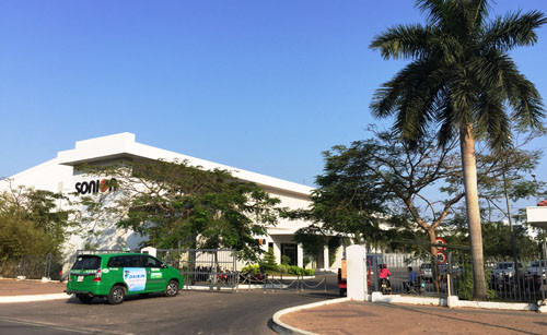 Công ty TNHH SONION VIETNAM (Khu Công nghệ cao, phường Tân Phú, quận 9, TPHCM), nơi xảy ra ngộ độc tập thể khiến hơn 60 công nhân nhập viện.