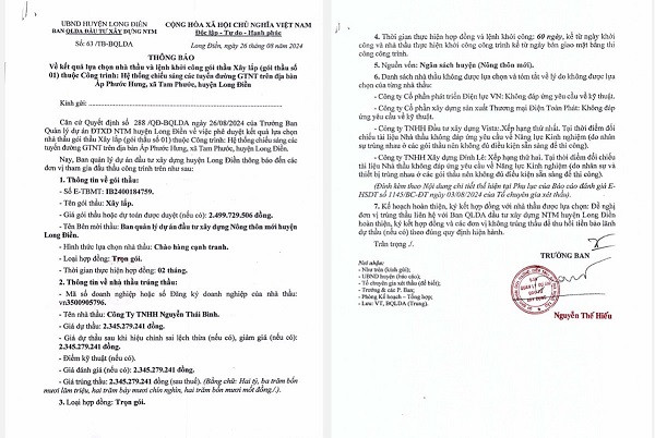 BRVT: Cty Nguyen Thai Binh 