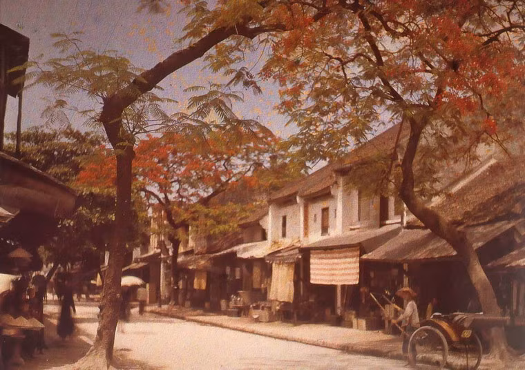 Phố Hàng Thiếc ở Hà Nội năm 1915.