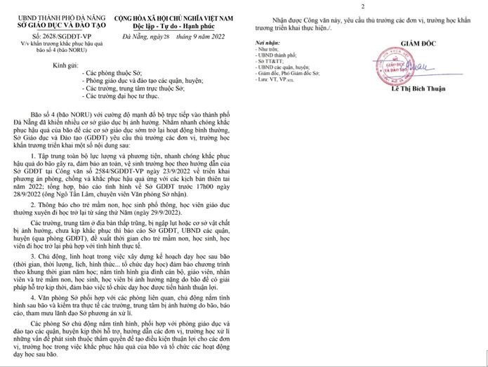 Da Nang: Hoc sinh di hoc tro lai tu sang 29/9-Hinh-2