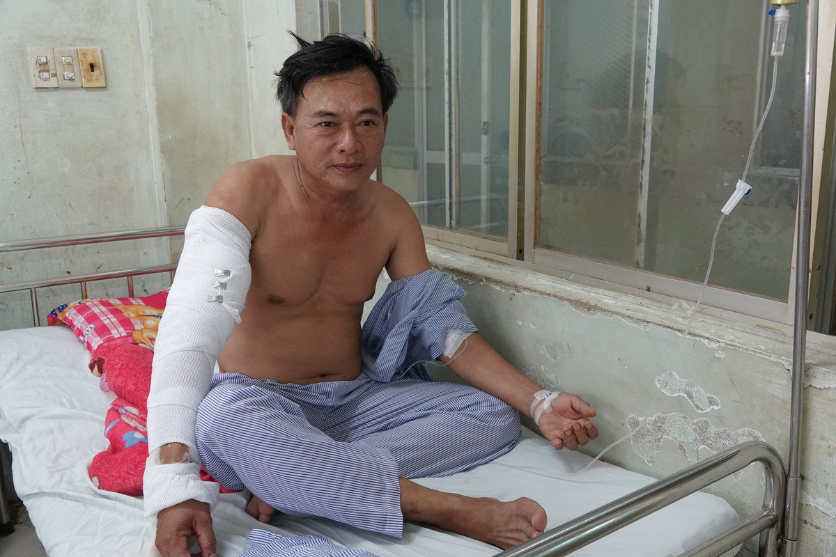 Binh Thuan: Hon chien, dung dao phong lon dam dan phong bi thuong