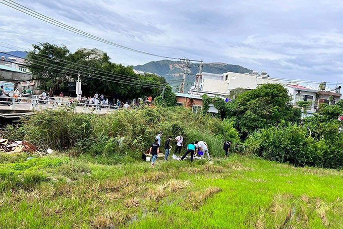 Nha Trang: Phat hien thi the dang phan huy trong bui cay