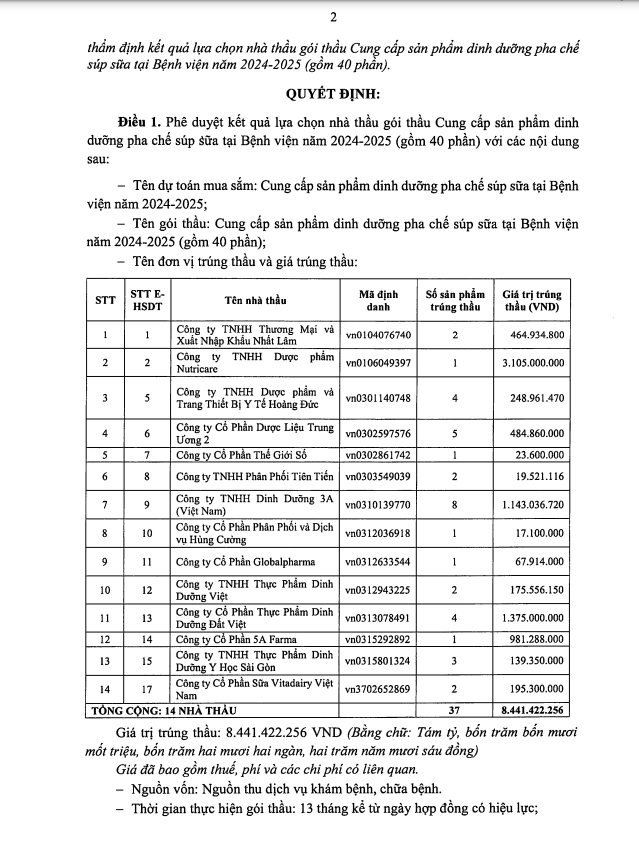 14 cty cung cấp sản phẩm dinh dưỡng pha chế súp sữa cho BVĐH Y dược TP HCM - Hình 2 14 cty cung cap san pham dinh duong pha che sup sua cho BVDH Y duoc TP HCM-Hinh-2