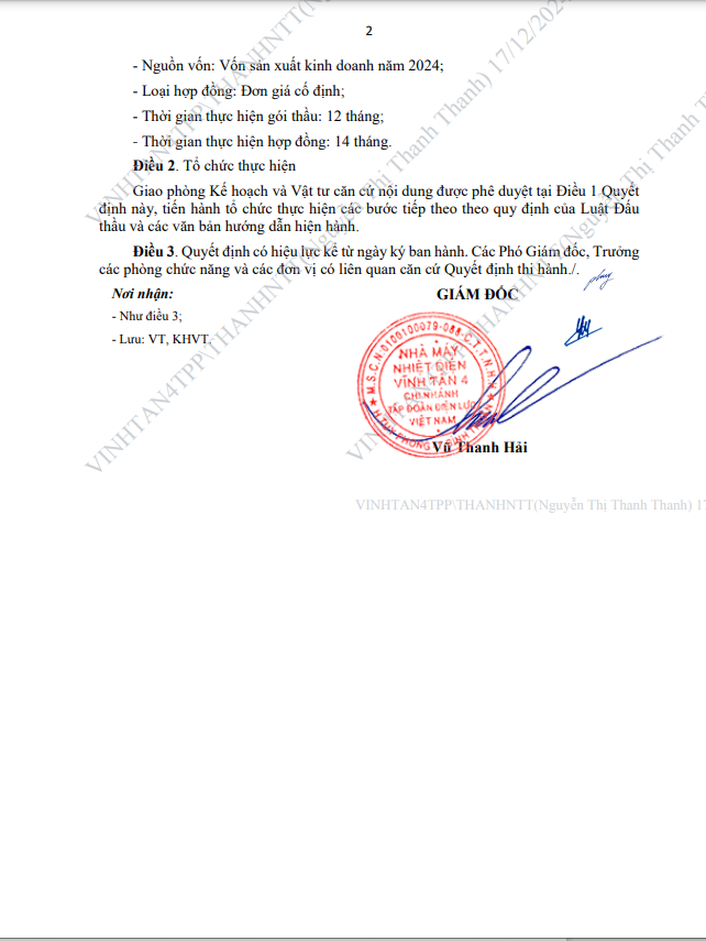 Nhiet dien Vinh Tan 4: Goi cung cap VPP hon 2 ty ve tay Thanh Thanh-Hinh-2