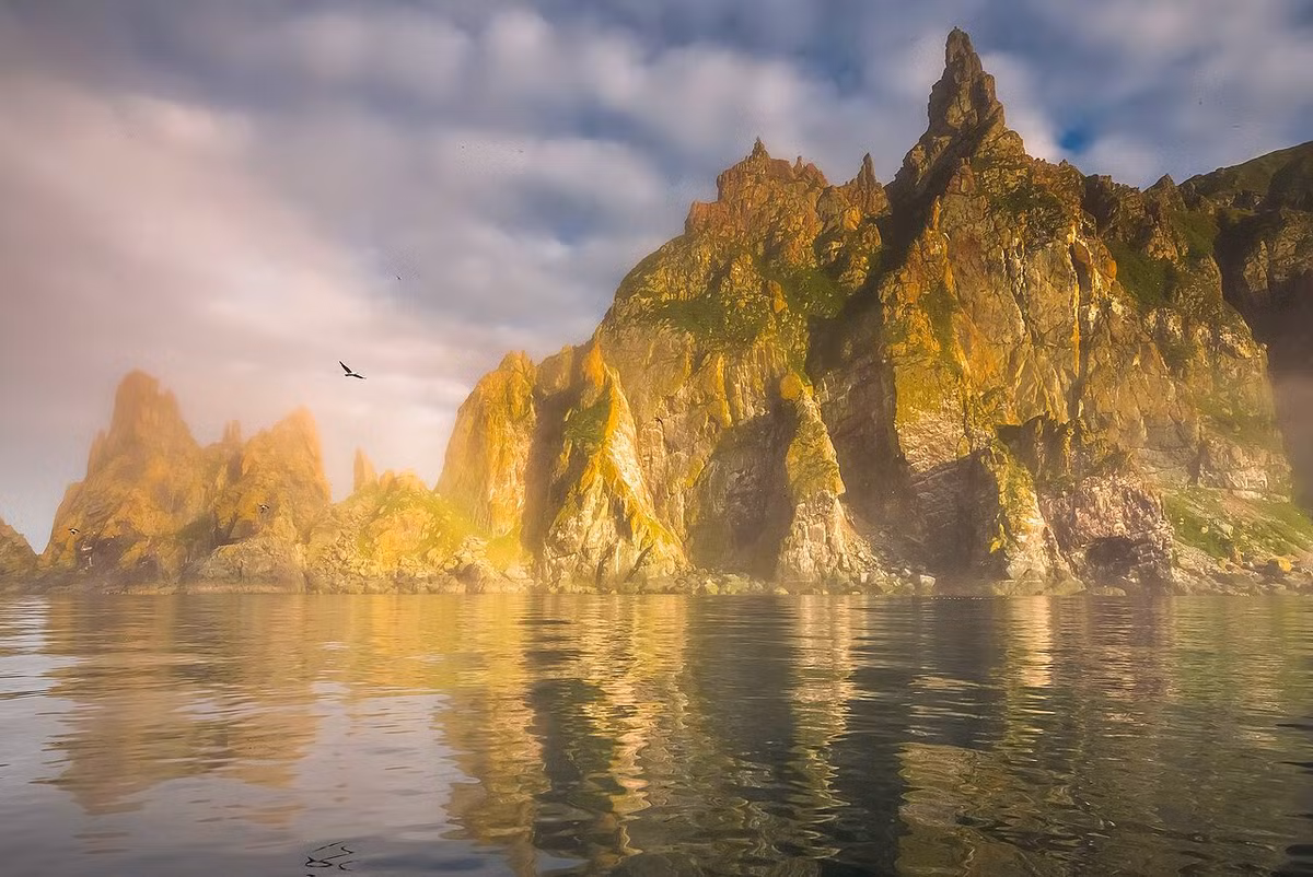 Những tảng đá này là nơi có chợ chim (các nhà khoa học đã thống kê được ít nhất 6 triệu con chim ở đây).