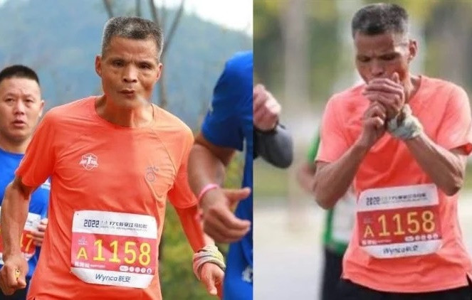 Nguoi dan ong gay sot khi vua hut thuoc la vua thi chay marathon