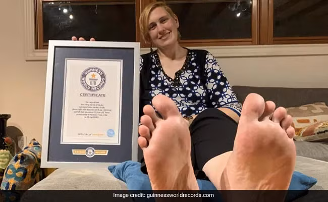 Ky la nguoi phu nu co ban chan to nhat the gioi