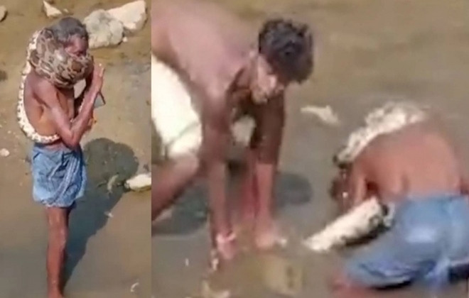 Quang con tran len co, nguoi dan ong suyt mat mang