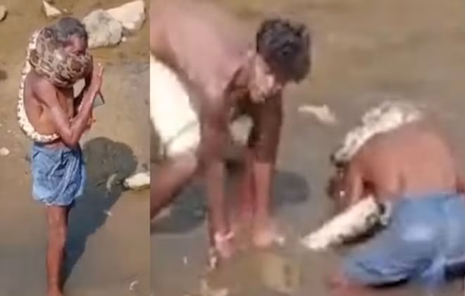 Quang con tran len co, nguoi dan ong suyt mat mang