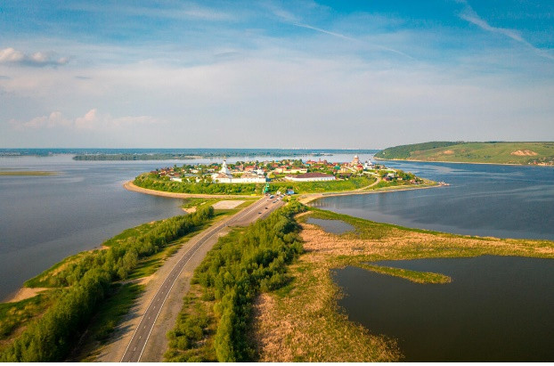 Thị trấn Sviyazhsk có rất nhiều di tích của kiến trúc thời trung cổ, được UNESCO bảo vệ.