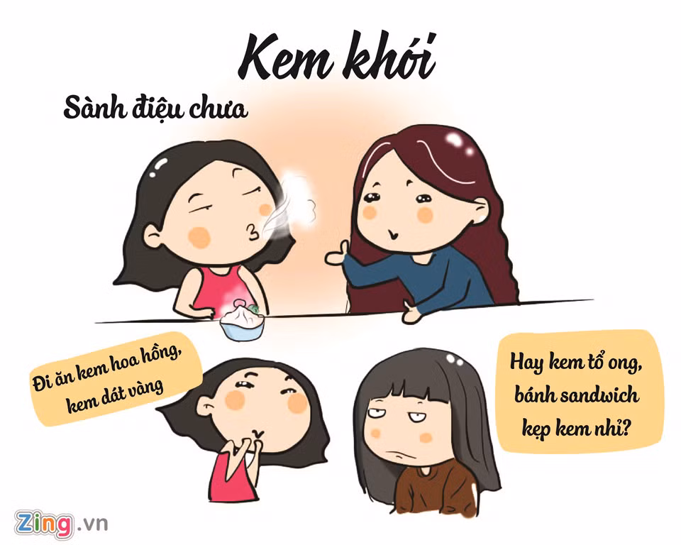 Sau thời gian bị lên án khi ăn nhiều kem khói chứa khí nitơ có hại cho sức khỏe, các bạn trẻ giờ chuộng các loại kem có hình thức đẹp và độc lạ hơn.