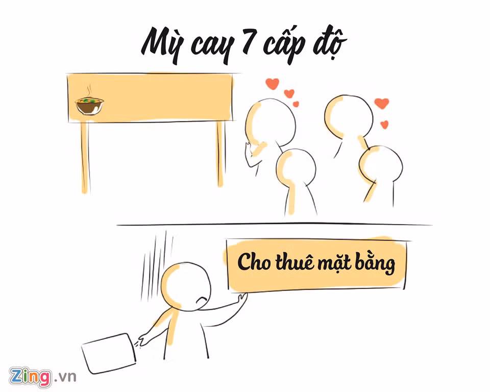 Trào lưu mỳ cay 7 cấp độ rầm rộ vào cuối năm 2016 khi người người xếp hàng đi ăn mỳ, nhà nhà đua nhau mở cửa hàng. "Sớm nở chóng tàn", khách hàng sau đó dần thưa thớt, nhiều ông chủ đã phải sang quán, dẹp tiệm.