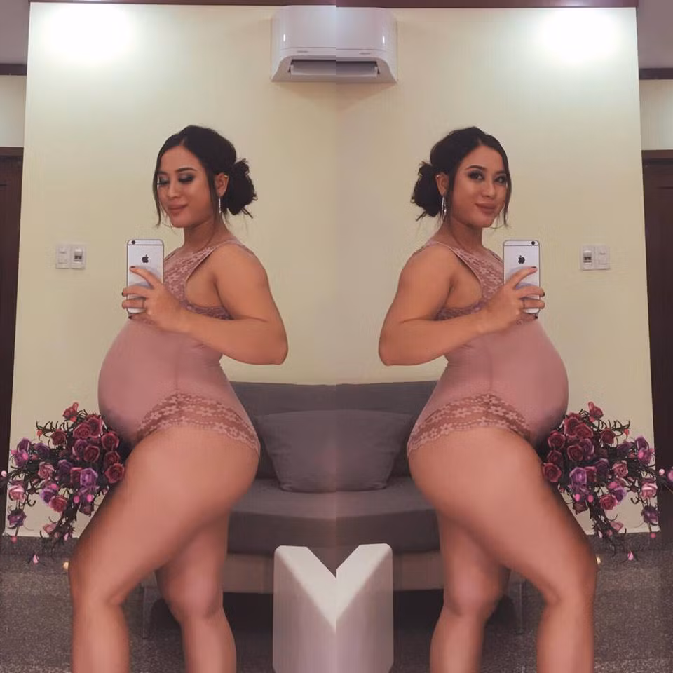 Nguoi dep sieu vong 3 Sai Gon hoa "khong lo" khi mang bau-Hinh-8