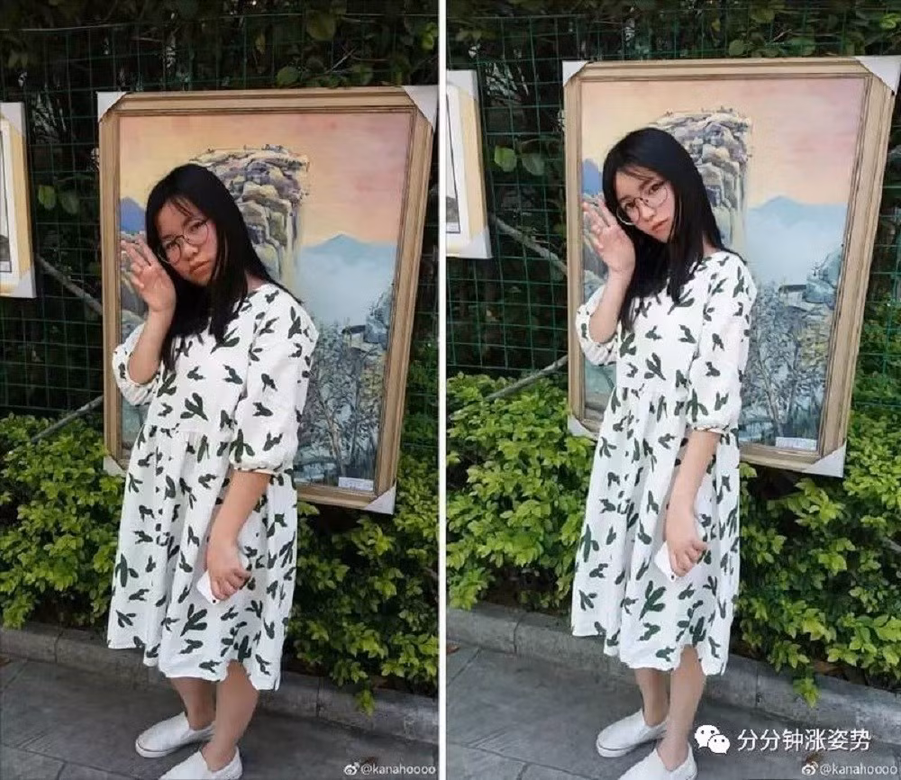 Cô gái kém xinh hóa thành nữ thần nhờ công nghệ.