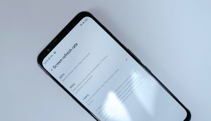 Tuỳ chỉnh tần số quét 60Hz, 90Hz hoặc 144Hz.