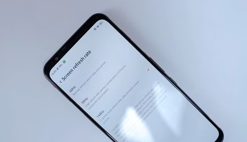 Tuỳ chỉnh tần số quét 60Hz, 90Hz hoặc 144Hz.