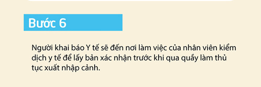 Trước đó, ngày 8/3, Phó thủ tướng Vũ Đức Đam cho rằng, mặc dù chúng ta đã thực hiện khai báo y tế bắt buộc với mọi người nhập cảnh vào Việt Nam. Tuy nhiên, như vậy cũng chưa đủ và trong cuộc chiến chống dịch bệnh, cần triển khai khai báo y tế với mọi người Việt Nam.