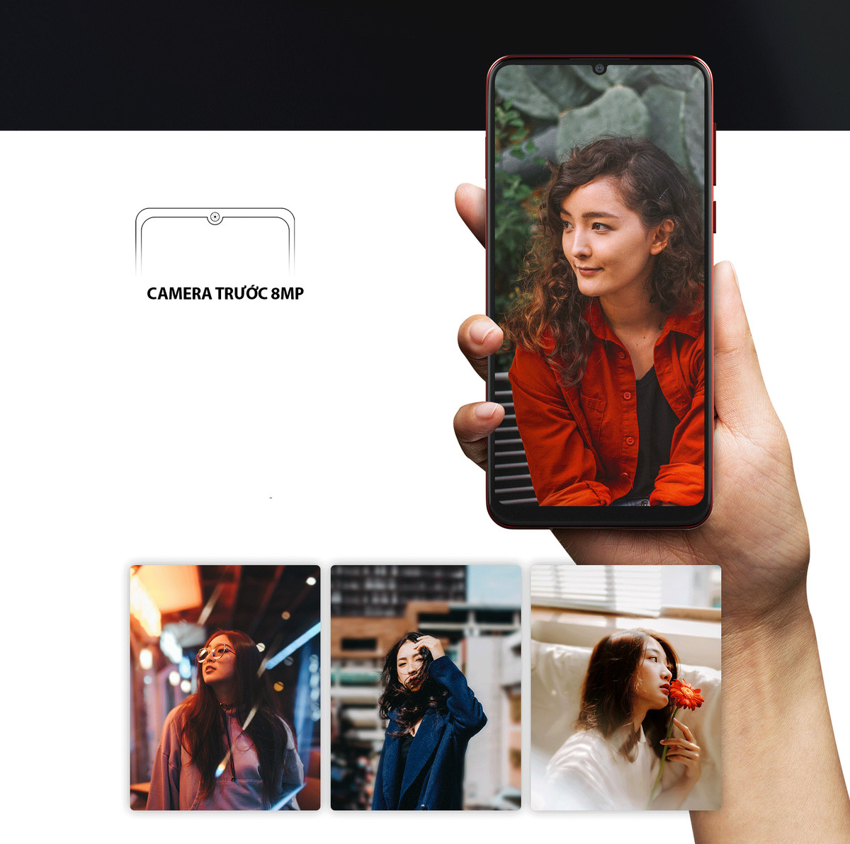 Camera trước là một ưu điểm của Vsmart Star 3. Chụp hình selfie từ chiếc điện thoại này khá tốt, xoá phông, màu da đều được đánh giá cao. Tuy nhiên với việc selfie ngược sáng hoặc chỗ tối thì ưu điểm này bị hạn chế đi rất nhiều.
