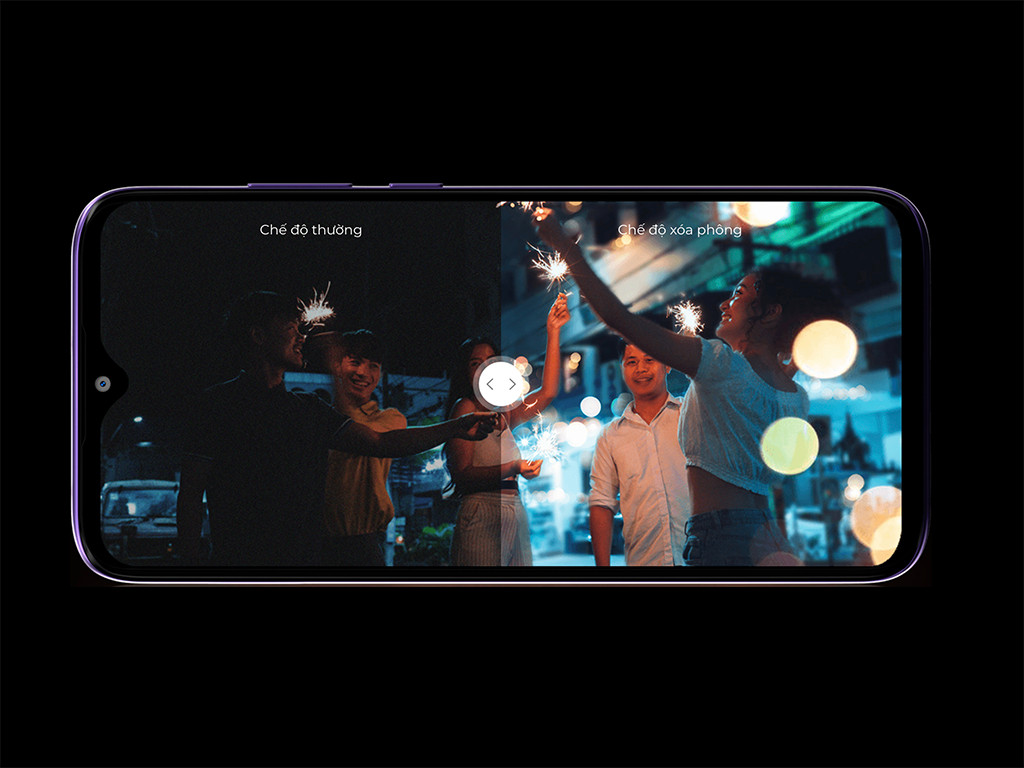 Camera xoá phông ấn tượng, kêt hợp với thân máy tương đối nhẹ rất phù hợp với chị yêu thích selfie phải giữ máy lâu mà vẫn cần pin khủng.