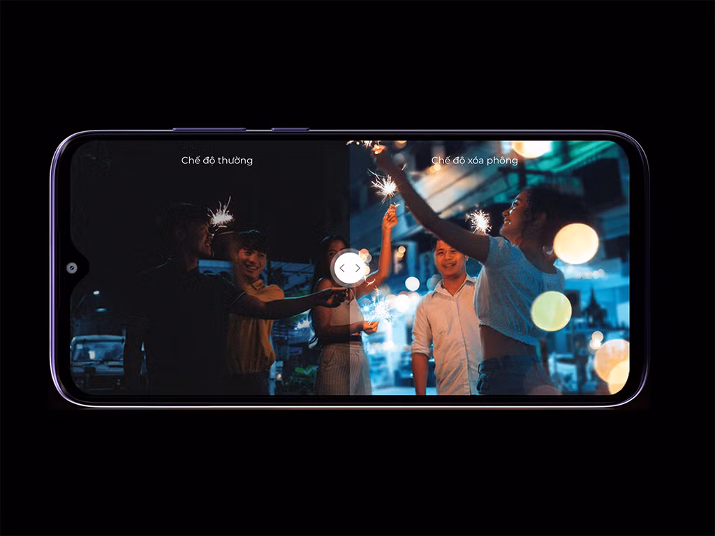 Camera xoá phông ấn tượng, kêt hợp với thân máy tương đối nhẹ rất phù hợp với chị yêu thích selfie phải giữ máy lâu mà vẫn cần pin khủng.