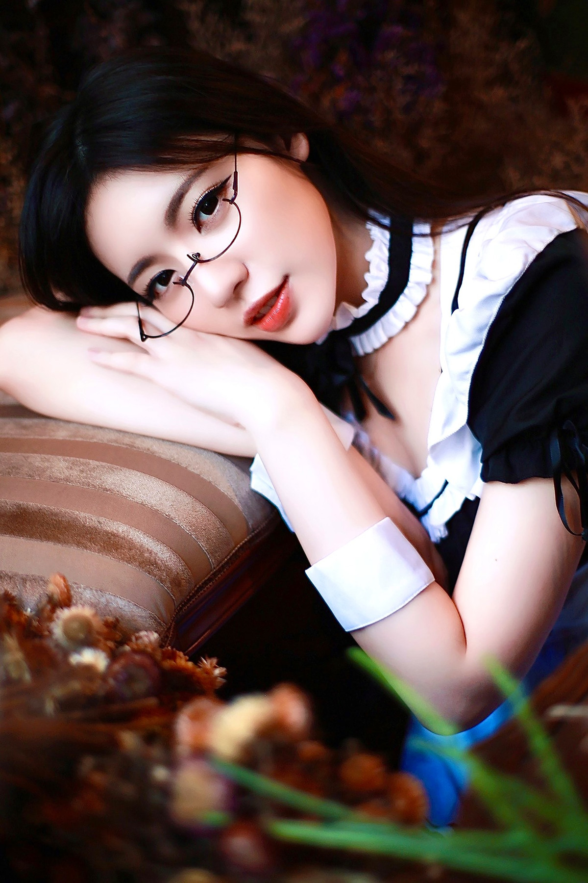 Trong trang phục cosplay hầu gái, Tạ Lập Kỳ khiến người hâm mộ thích thú và nhận xét rằng, cô nàng là một trong những nàng hầu gái xinh đẹp nhất.