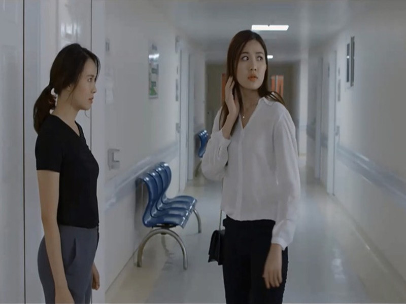 Trà còn bị "ghét cay ghét đắng" vì tỏ thái độ hỗn láo, trơ trẽn khi thách thức vợ Thái là Khuê. Ảnh: VTV