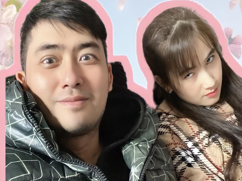 Nam diễn viên không ngần ngại đăng tải hình ảnh dìm hàng người bạn đời kèm chú thích hài hước nhân dịp sinh nhật vợ: "Hôm nay là sinh thần của sư tử, phù thủy, nóc nhà, yêu tinh, bà la sát... tình yêu của tôi".