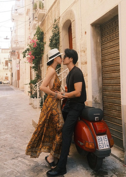 Ngô Thanh Vân và chồng trẻ bên nhau như hình với bóng ở trời Tây.