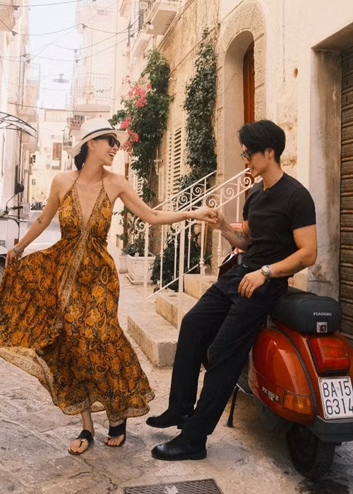 Vài tháng qua, Ngô Thanh Vân - Huy Trần ở châu Âu. Nàng đả nữ ra nước ngoài trước, sau đó ông xã của cô sang sau.